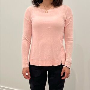 LillyPulitzer cute pink linen sweater.